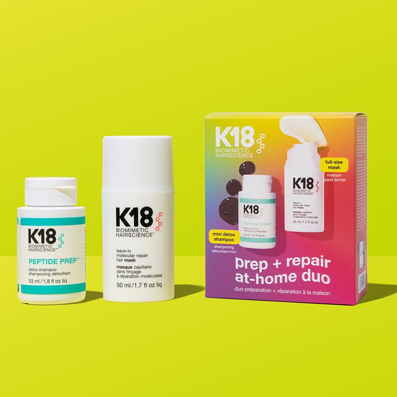 K18 Prep (53ml) + Repair (50ml) at Home Duo Kit