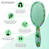 Framar Tropic Vibes Let's FlaminGO Detangling Brush - Green