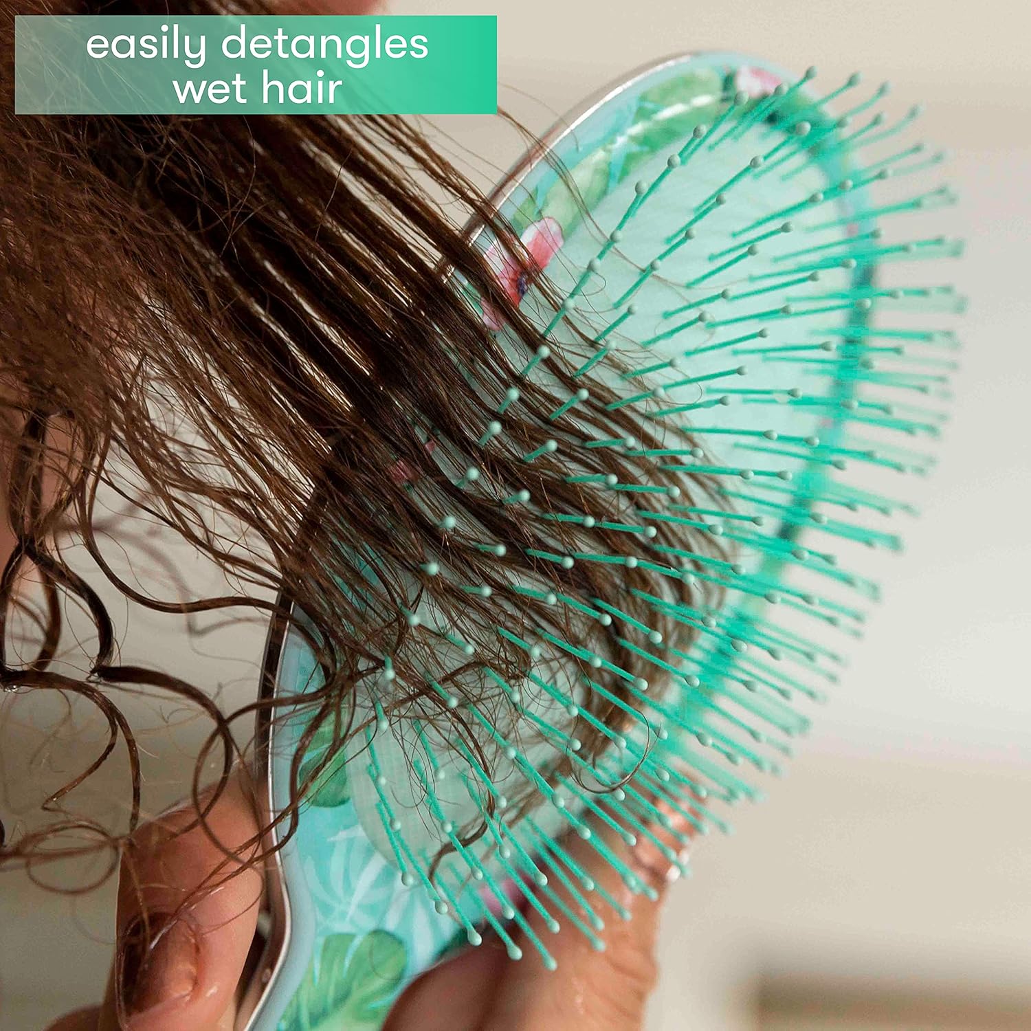 Framar Tropic Vibes Let's FlaminGO Detangling Brush - Green